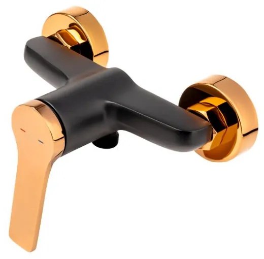 BATERIE DUS SEPPIA, NEGRU-ROZ AURIU Negru mat/Rose gold lucios
