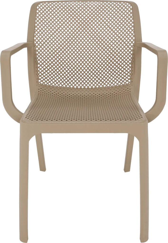 Scaun stivuibil, gri-maro / plastic, FRENIA