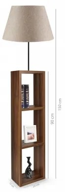 Lampă de podea AYD 1xE27/40W/230V maro/gri