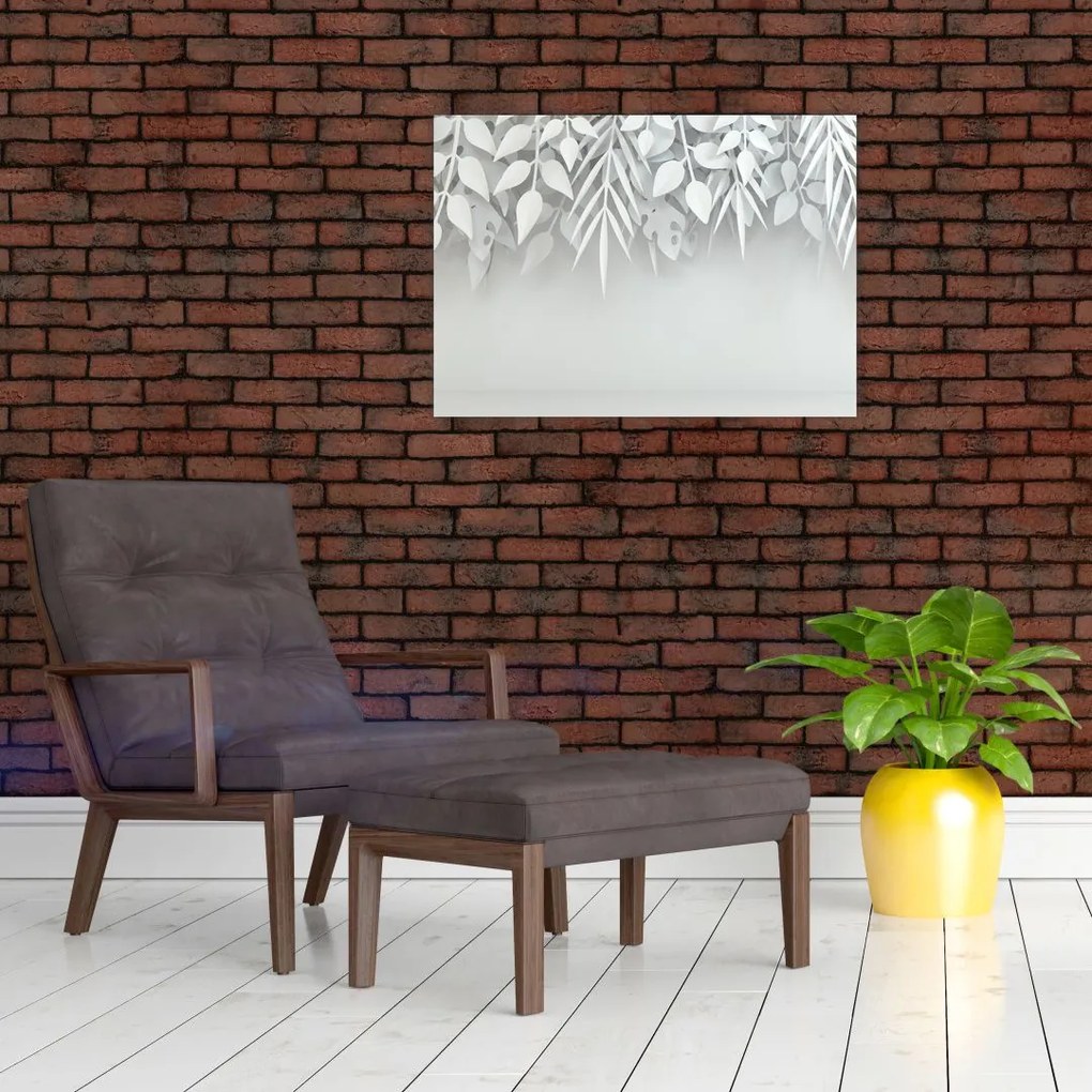 Tablou - Frunze de plasitic (70x50 cm)