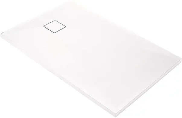 Cadita de dus dreptunghiulara Deante Correo alb 120x90 cm