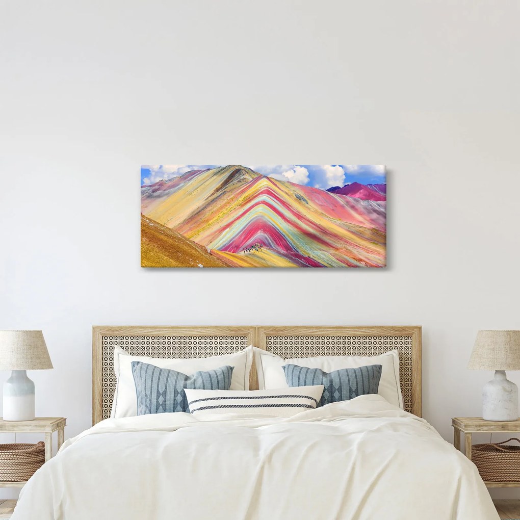 Tablou - Muntele Curcubeu, Peru (120x50 cm)