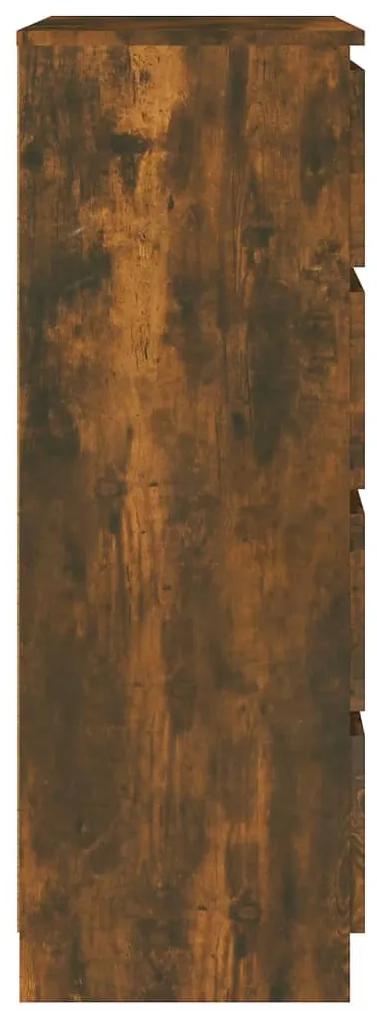 Servanta, stejar fumuriu, 60x35x98,5 cm, lemn prelucrat 1, Stejar afumat