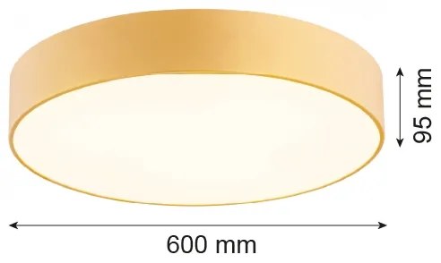 Argon 2081 - Plafonier DARLING 5xE27/15W/230V pr. 60 cm auriu