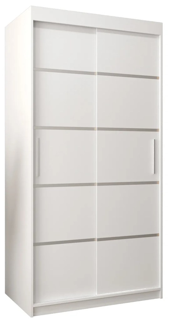 Dulap de haine 100 cm Verika 1 100 (alb). 1063676