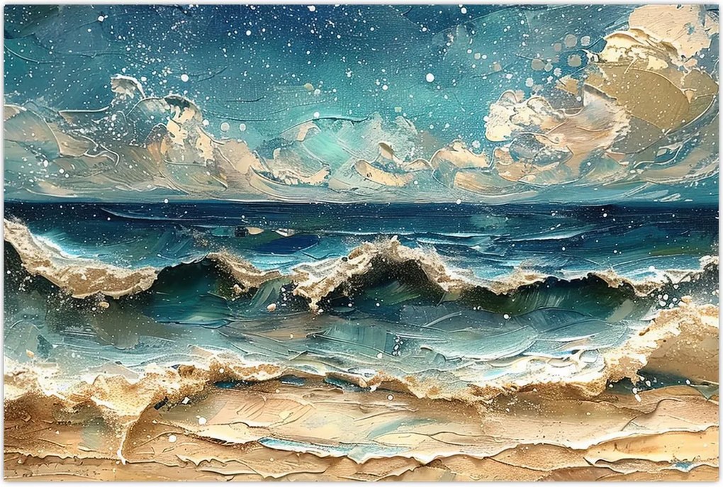 Tablou - Pictura mării (90x60 cm)