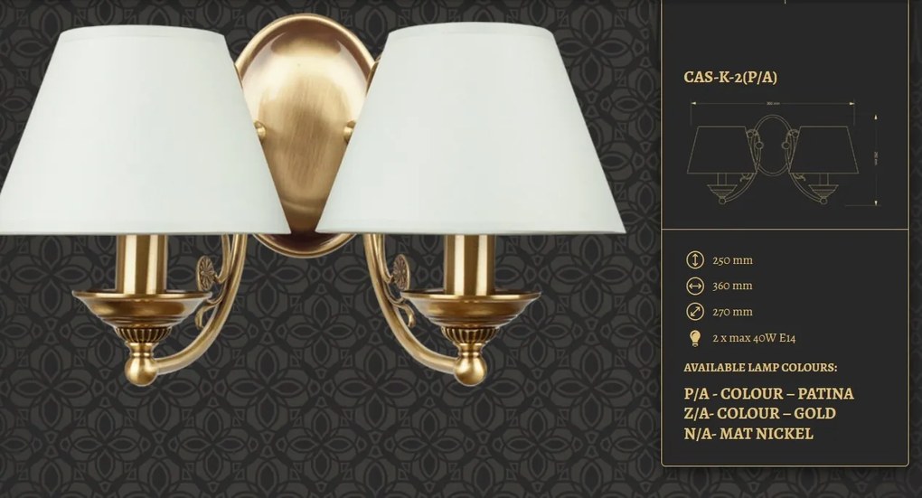 Aplica design clasic realizata manual CASAMIA