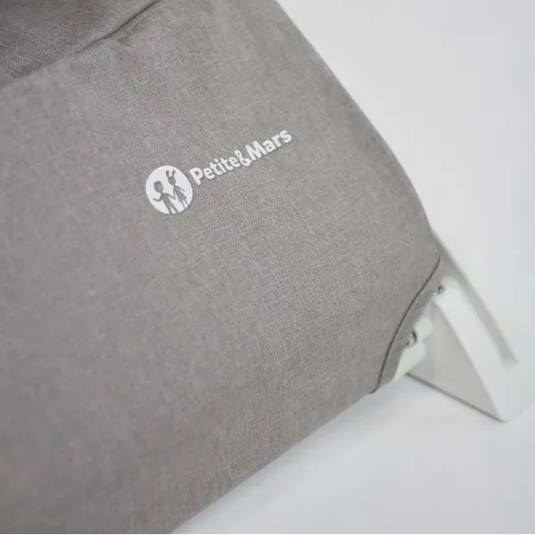 Șezlong pentru bebeluși CALMY gri PETITE&MARS