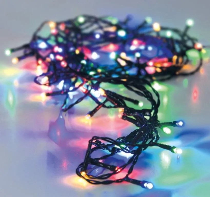 Instalație luminoasă de Crăciun 9m - 120 LED multicoloră interior/ exterior