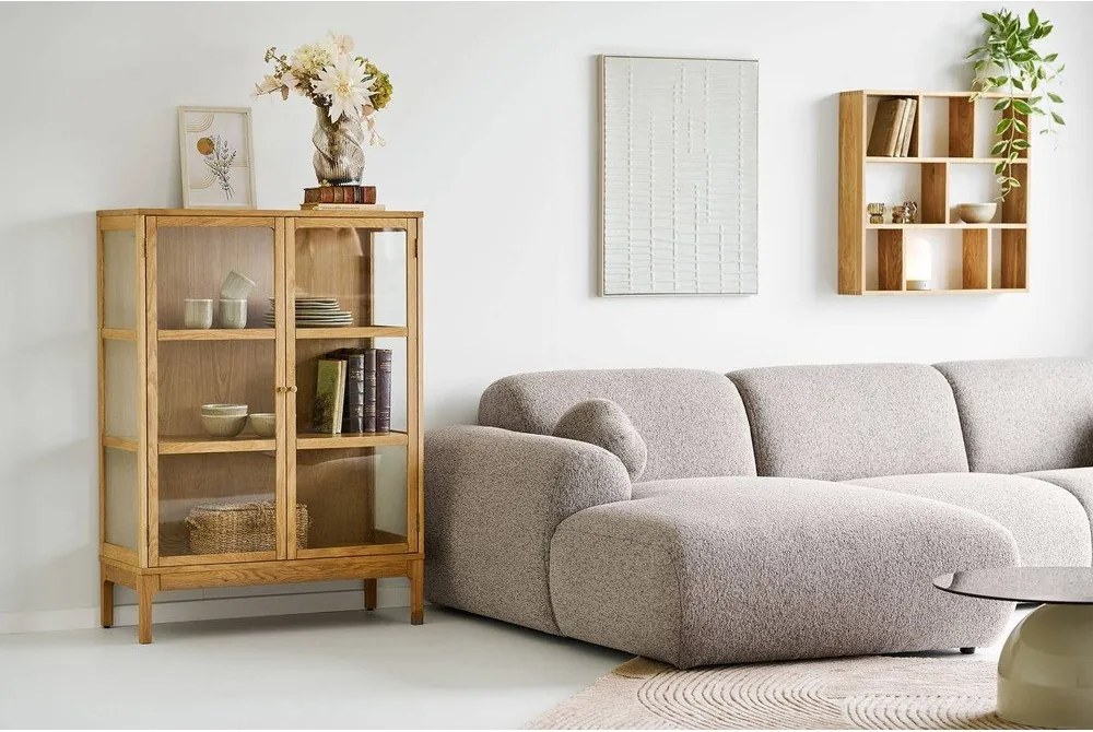 Colțar grej (cu colț pe partea stângă/cu șezlong) Clyde – House Nordic