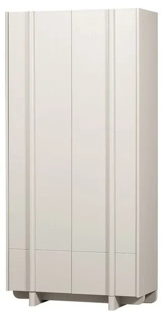 Dulap modular crem din lemn masiv de pin 101x210 cm Basu – WOOOD