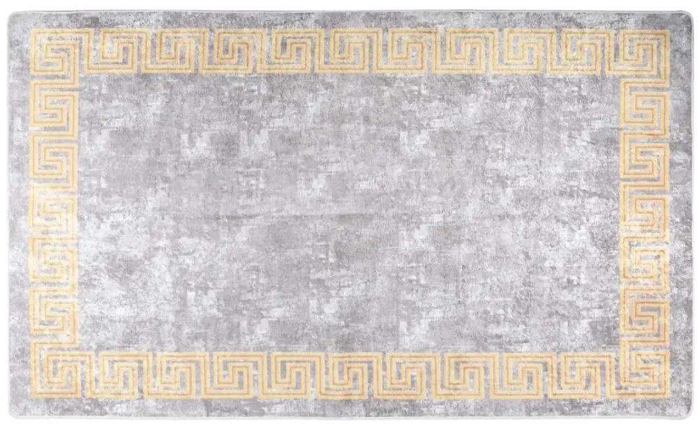 vidaXL Covor lavabil, gri, 120x180 cm, antiderapant