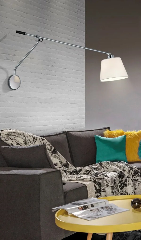 Aplica perete cu brat directionabil Sevilla gri
