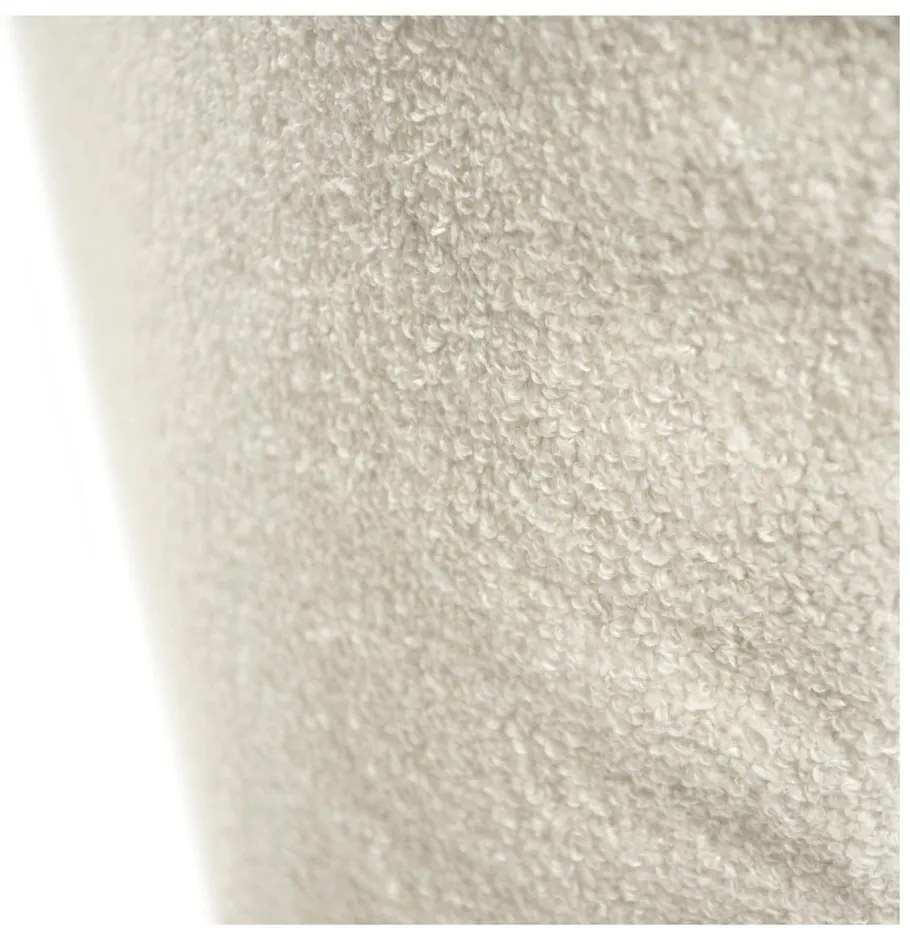 Fotoliu bean bag crem cu tapițerie din țesătură bouclé Sofa Lounge – SLOWDOWN