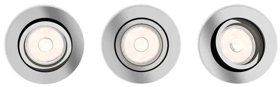 SET 3x plafonieră încastrată DONEGAL 1xGU10/5,5W/230V Philips 50393/11/PN