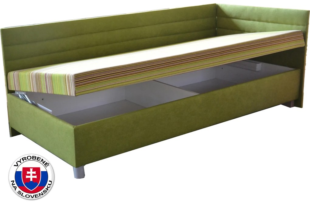Zondo Pat de o persoană (canapea) 100 cm Emil 2 (cu saltea standard cu 7 zone) (D). 774253