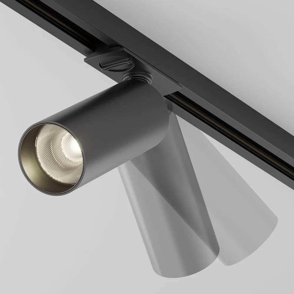 Spot LED, accesoriu pentru sinele monofazate Unity, Focus LED negru