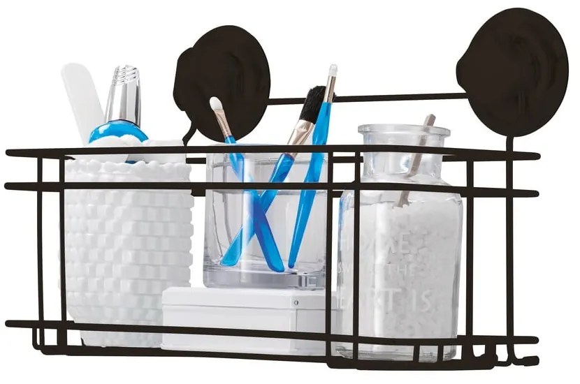 Etajeră / Suport autoadeziv Compactor Bestlock Black, 30 x 20,5 cm