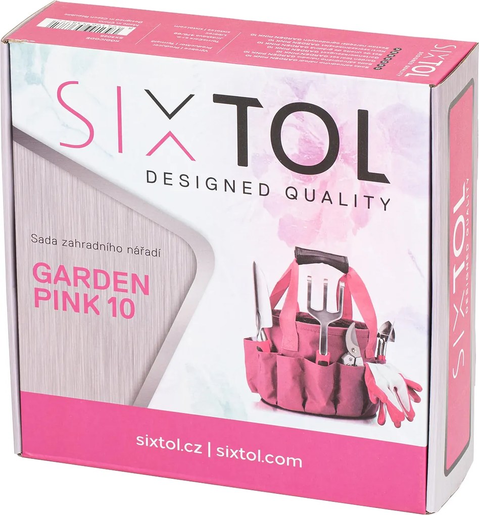 Set scule grădină Sixtol Garden pink, 10 buc.