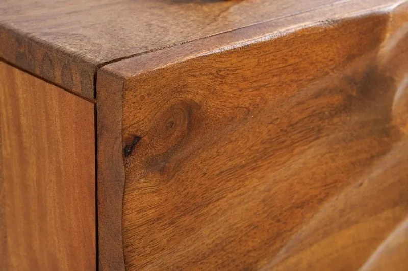 Comoda TV suspendata din lemn de mango Scorpion 160cm, maro