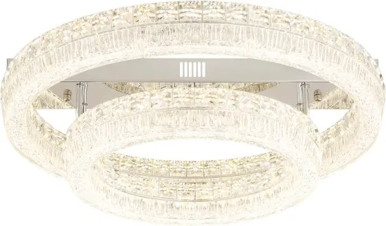 Globo 67387-60D - Plafonieră LED reglabilă LAUREL LED/60W/230V transparentă+telecomandă