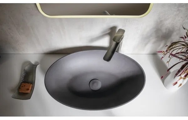 Sapho - Lavoar pentru blat FORMIGO 60 x 40 cm beton/antracit