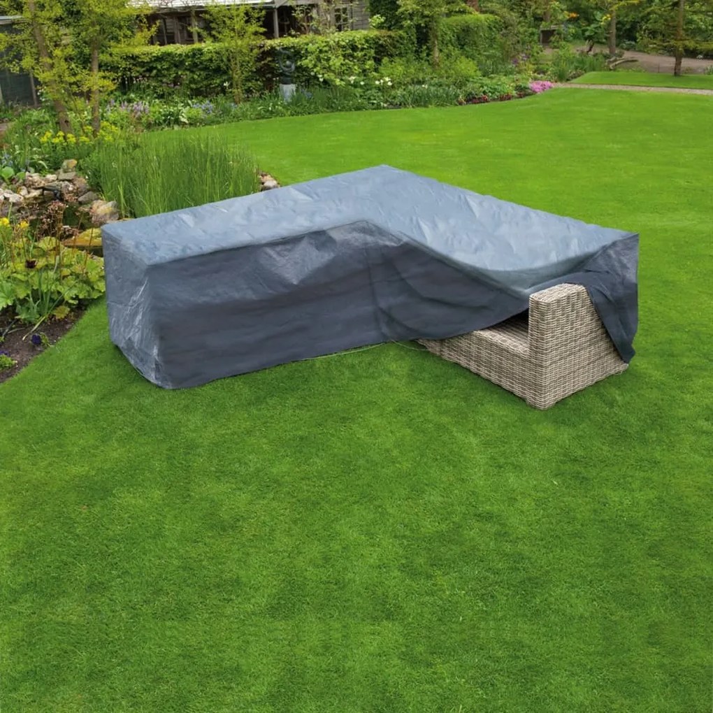 Nature Husa mobilier de gradina, forma L, 250 x 90 x 90 cm