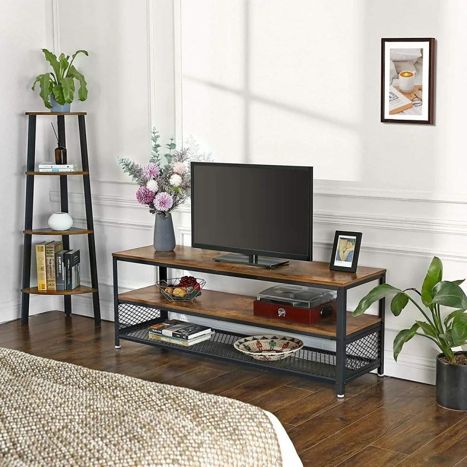 Comoda TV, Vasagle, pentru TV pana la 60 inch, 140 x 40 x 52 cm, PAL/fier