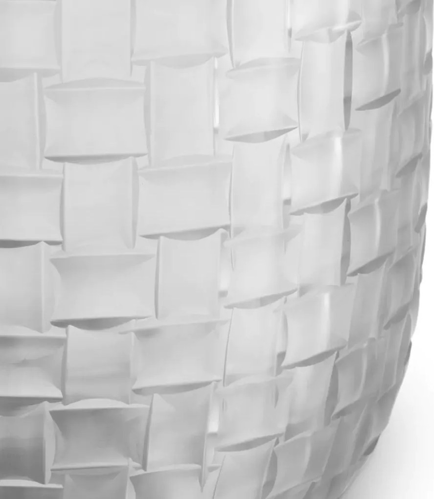 Vas decorativ design LUX realizat manual din sticla Varese S frosted