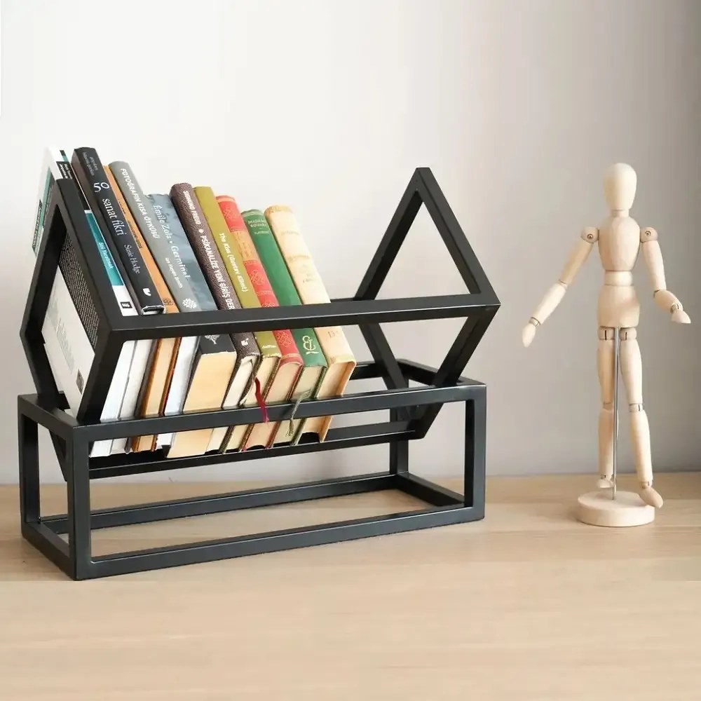 Suport carte,din metal,culoare negru,38x27x32 cm