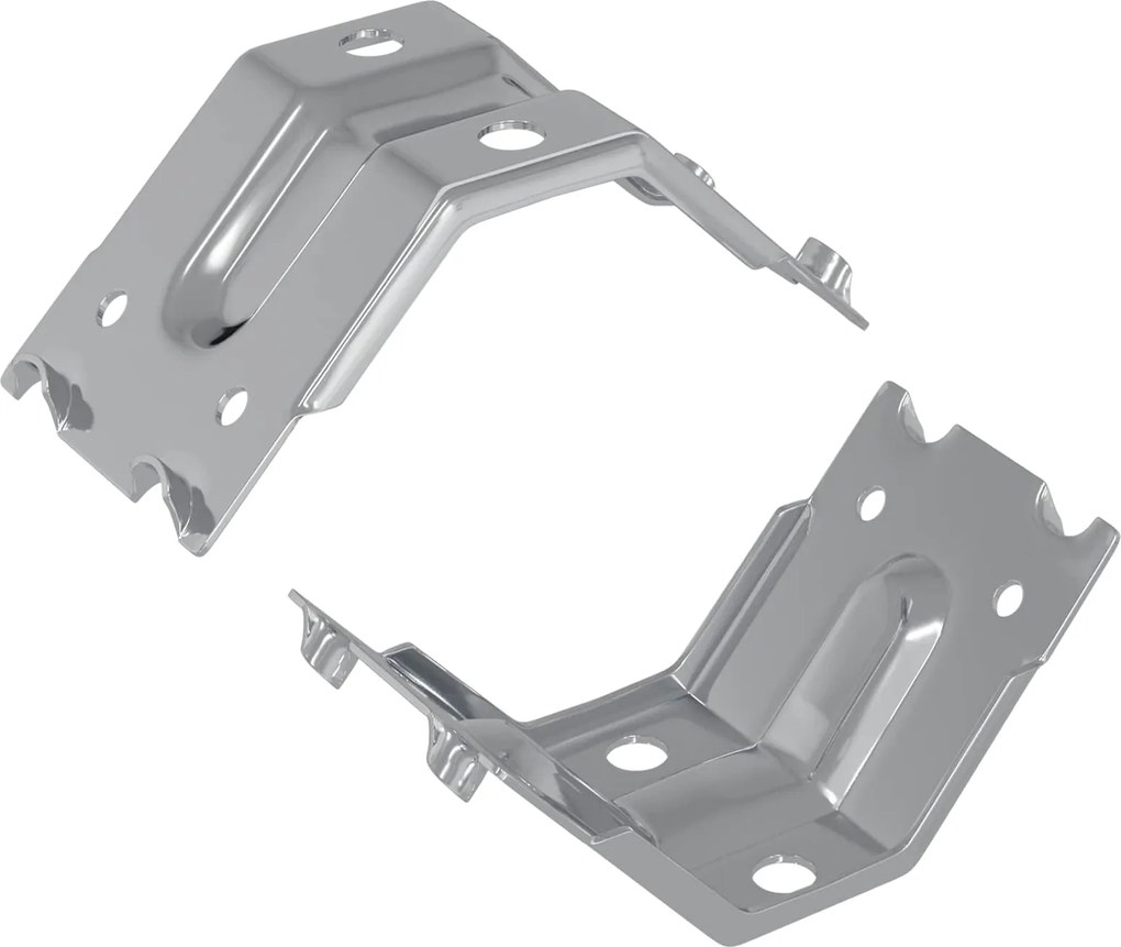 vidaXL Suport 2 pcs Zincat 106 x 55 x 1,5mm Oțel