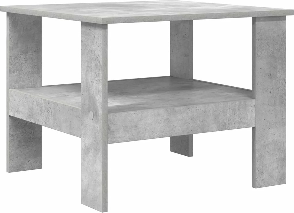 vidaXL Masă de cafea Gri din beton 57 x 55 x 45 cm Lemn compozit