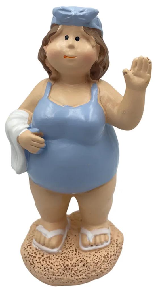 Figurina Femeie la plaja Betty 5x12cm, Rasina