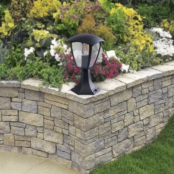 Lampă exterior FOX 1xE27/40W/230V IP44 negru