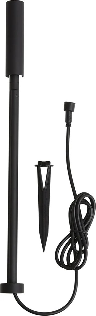 Spot cu țepușă modern 12V negru 10cm, inclusiv LED IP65 - Voltaire Lino