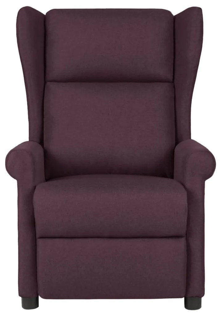 329656 vidaXL Fotoliu de masaj rabatabil, violet, material textil