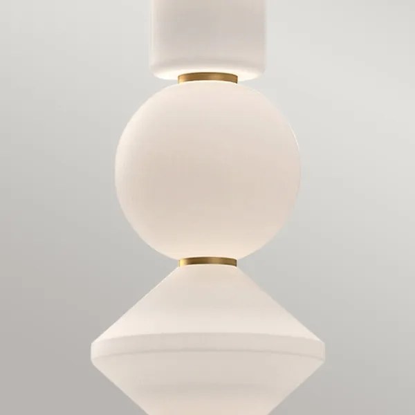 Alora Mood ALM-BIJOU-P3-GD - Lustră LED BIJOU suspendată pe cablu, 20 W, 230 V, 3000 K, auriu