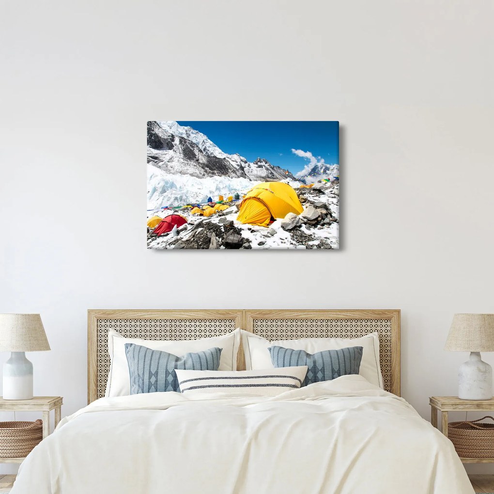 Tablou - Camping la munte (90x60 cm)