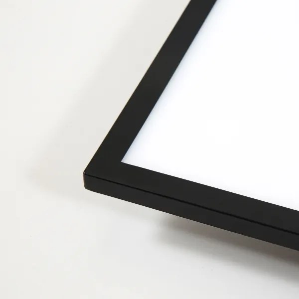 Brilagi - Corp de iluminat LED cu reglare a intensității SLIMFRAME, 25W, 230V, 30x30 cm, negru + telecomandă