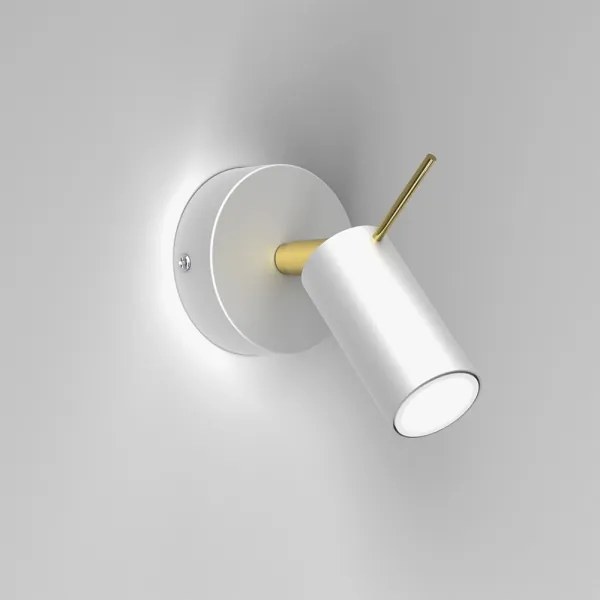 Spot de perete PRESTON 1xGU10/40W/230V alb/auriu