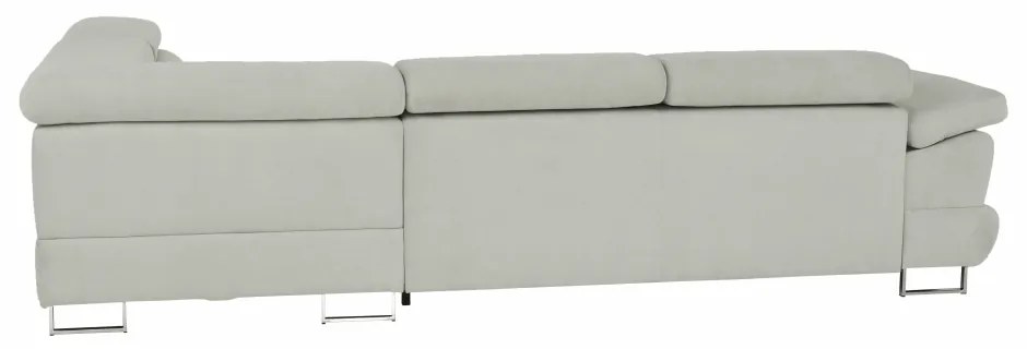 Set canapea cu spaţiu de depozitare, gri deschis, material textil, dreapta, BUTON R