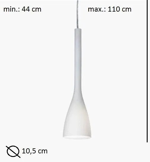 Pendul modern diametru 10,5 cm FLUT SP1 SMALL bianco 035697