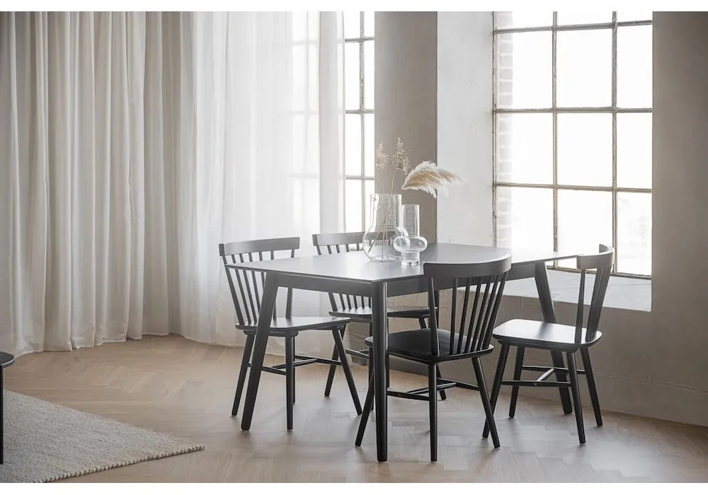 Masă de dining Rowico Lotta, 140 x 90 cm, negru