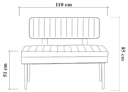 Bancă matlasată VINA 85x110 cm verde/pin atlantic