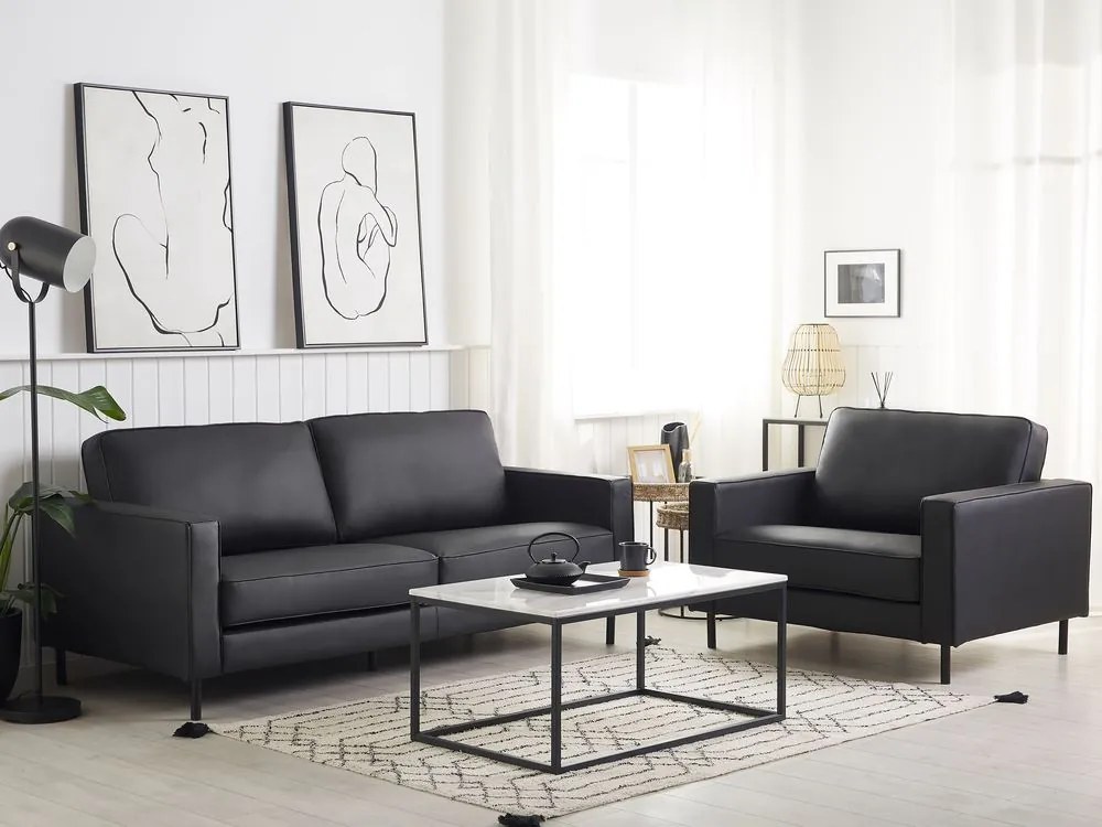 Set canapele Skive (negru). 1011108