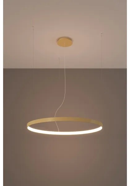 Lustră LED pe cablu RIO LED/30W/230V CRI90 3000K d. 55 cm auriu Thoro TH.216