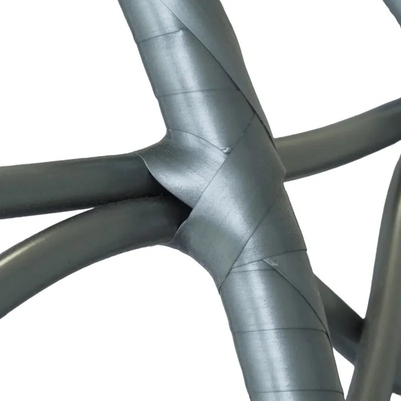 Scaun suspendat gri cu suport pentru picioare DOMINIKANA WAVES