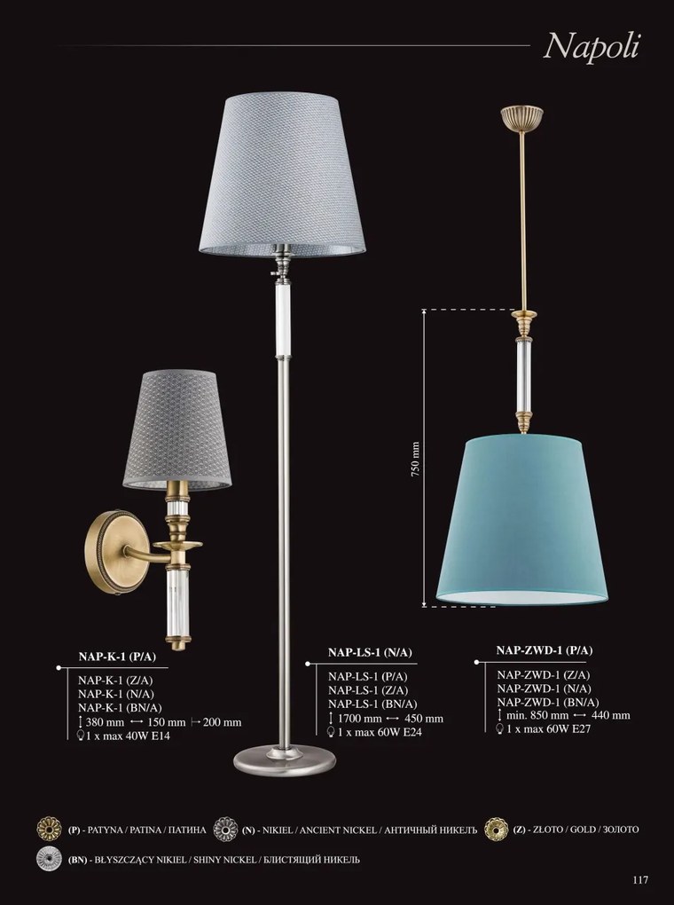 Candelabru 6 brate eleganta design clasic NAPOLI