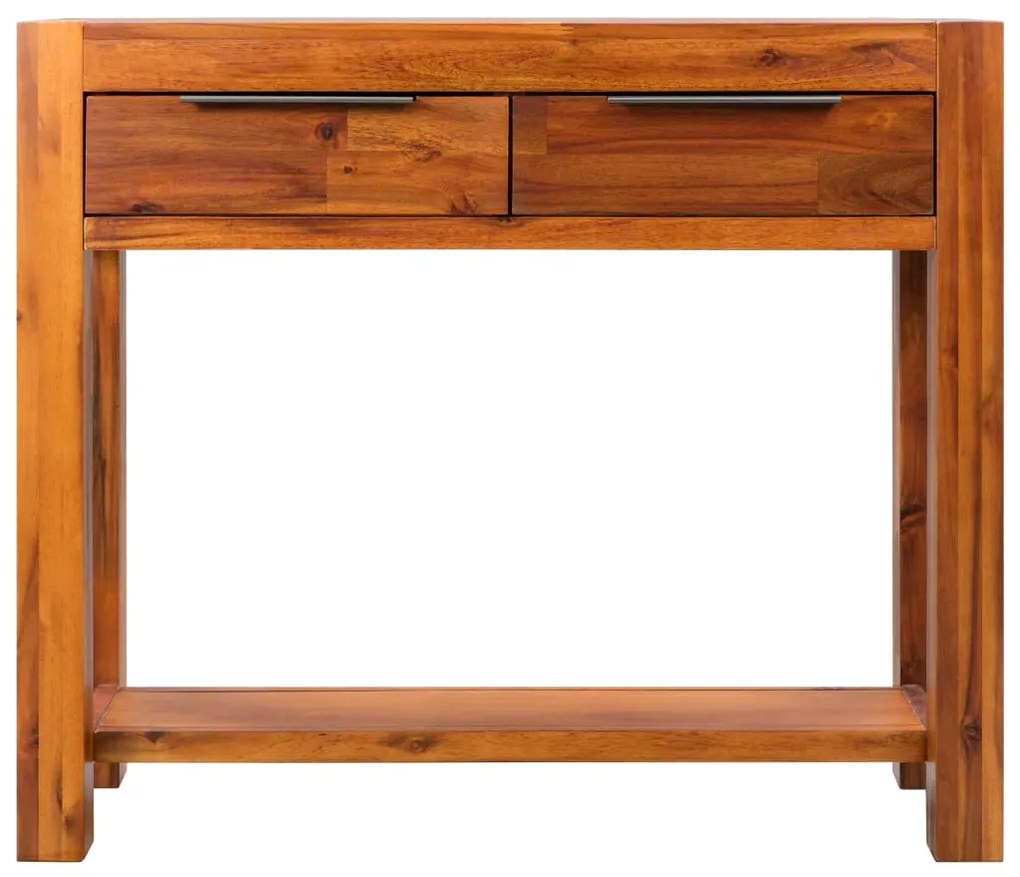 245192 vidaXL Masă consolă, lemn masiv de acacia, 86 x 30 x 75 cm
