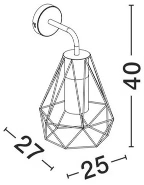 Aplica de perete pentru iluminat exterior IP54 ISIDORA NVL-870426